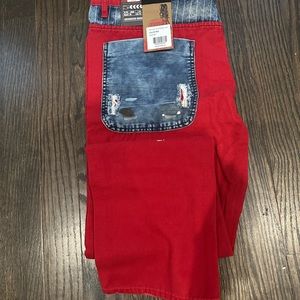 New with tags. Grind House Men Relaxed Fitted Red Jeans. Perfect for the fall.